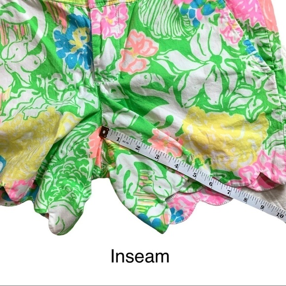 Lilly Pulitzer Buttercup Shorts Hibiscus Stroll Size 00 - Picture 11 of 16